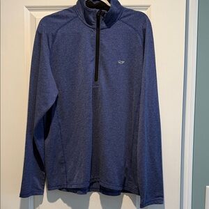 Vineyard Vines Heathered Blue Performance Pullover